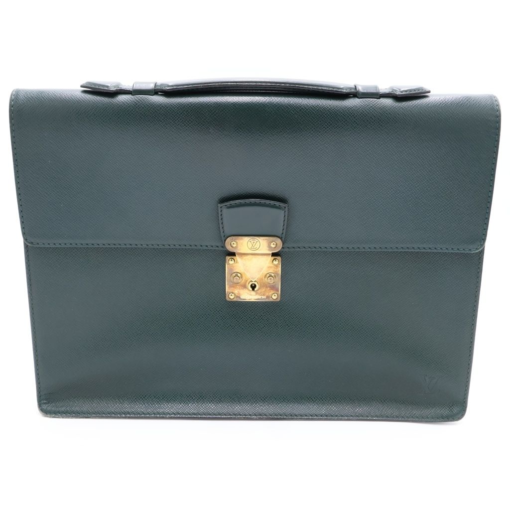 Louis Vuitton Taiga Clado Epi Sea Leather Handbag Briefcase Green