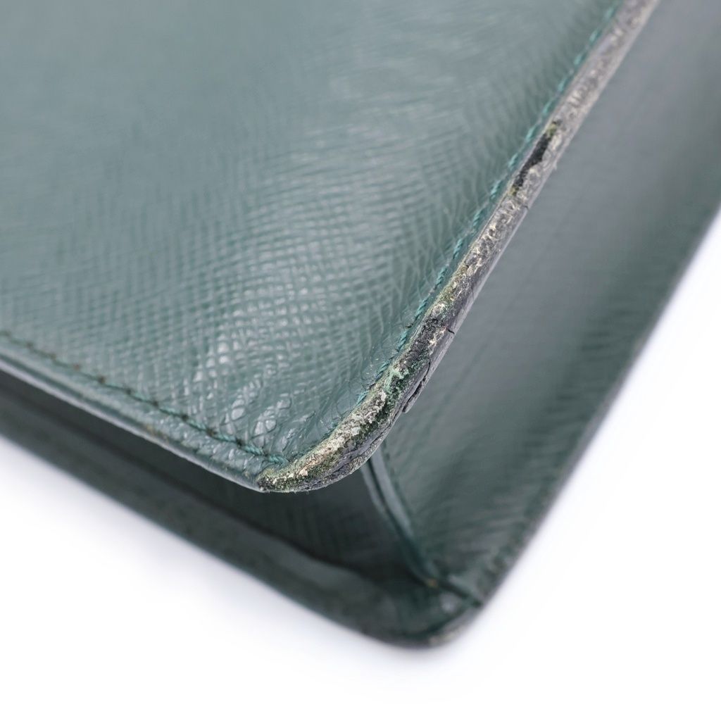 Louis Vuitton Taiga Clado Epi Sea Leather Handbag Briefcase Green — view 6