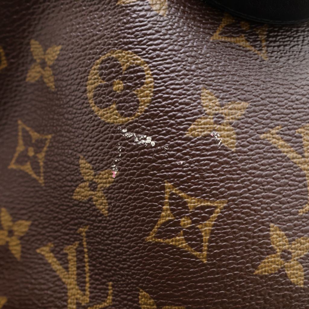 Louis Vuitton Monogram Macassar Davis Leather 2-Way Tote Shoulder Bag Brown — view 7