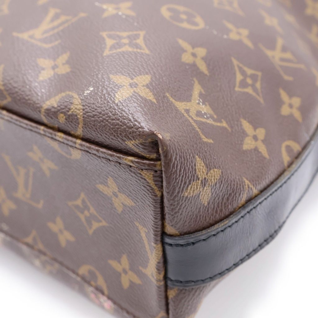 Louis Vuitton Monogram Macassar Davis Leather 2-Way Tote Shoulder Bag Brown — view 5