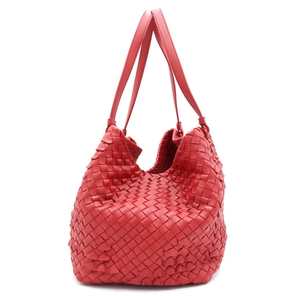Bottega Veneta Intreccia Frills Leather Tote Shoulder Bag — view 3