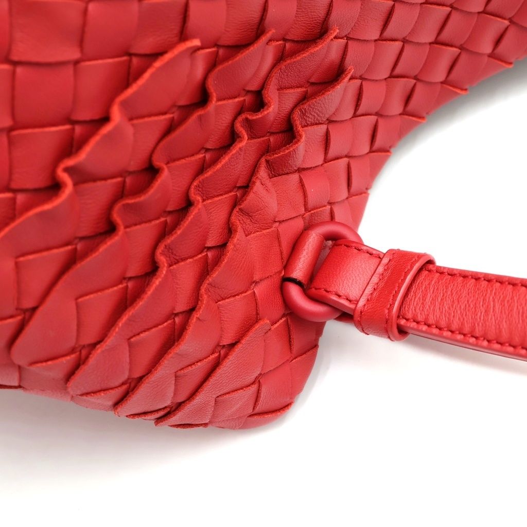 Bottega Veneta Intreccia Frills Leather Tote Shoulder Bag — view 6