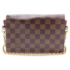Louis Vuitton Portefeuille Vavin Chain Mini Shoulder Bag Wallet Brown Winered — view 2