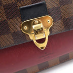 Louis Vuitton Portefeuille Vavin Chain Mini Shoulder Bag Wallet Brown Winered — view 6
