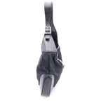 Gucci Jackie Oneshoulder Handbag Black Canvas Leather 001 Silver — view 3