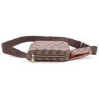 Louis Vuitton Damier Geronimos Leather Belt Bag Brown — view 3