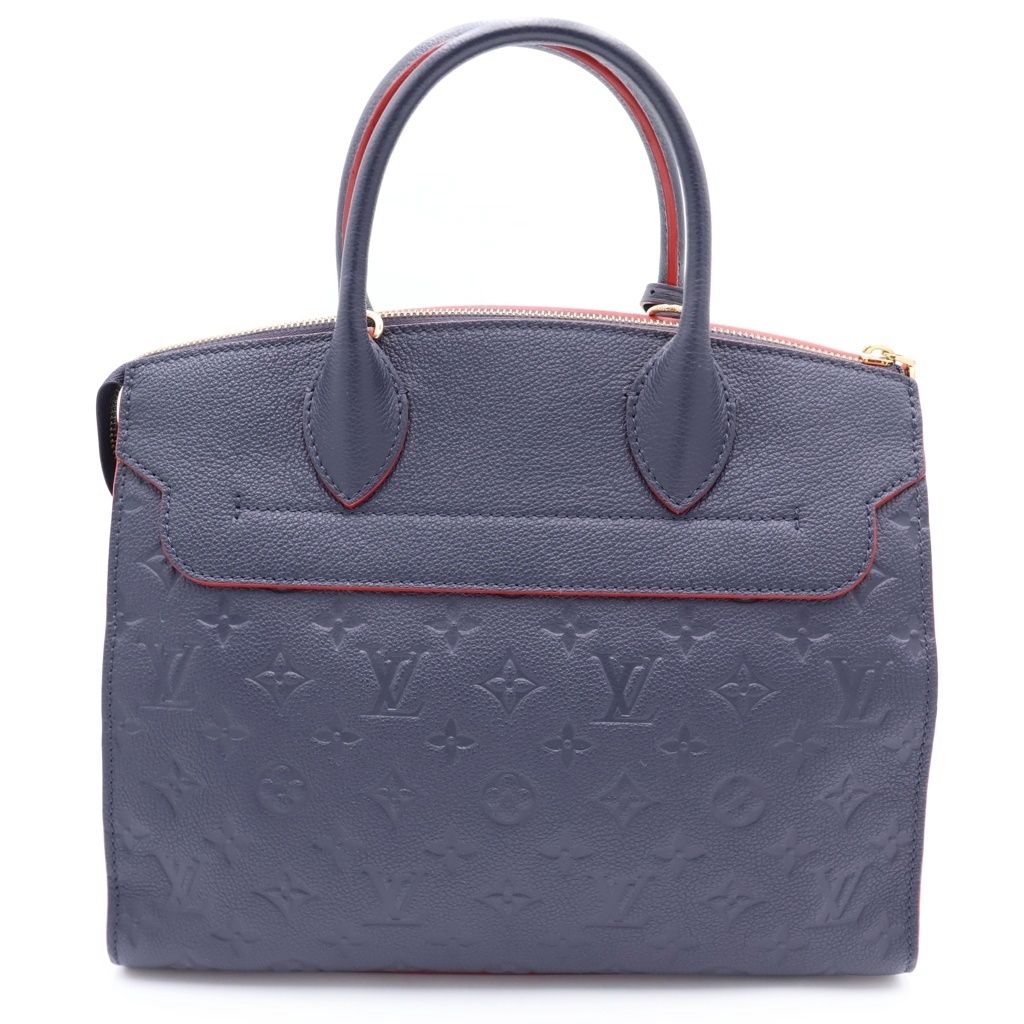 Louis Vuitton Monogram Empreinte Pont Neuf MM Shoulder Bag Leather Navy — view 2