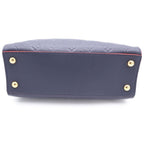 Louis Vuitton Monogram Empreinte Pont Neuf MM Shoulder Bag Leather Navy — view 4