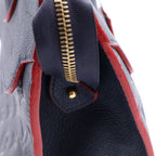 Louis Vuitton Monogram Empreinte Pont Neuf MM Shoulder Bag Leather Navy — view 6