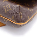 Louis Vuitton Monogram Musette Tango Shoulder Bag Brown Leather Gold — view 5
