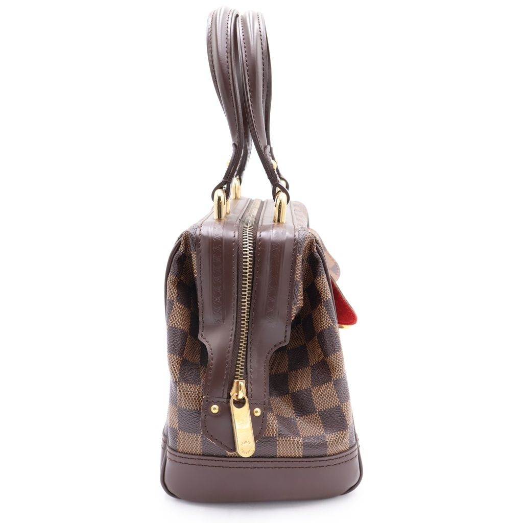 Louis Vuitton Damier Knightsbridge Handbag Tee Canvas Leather Brown — view 3