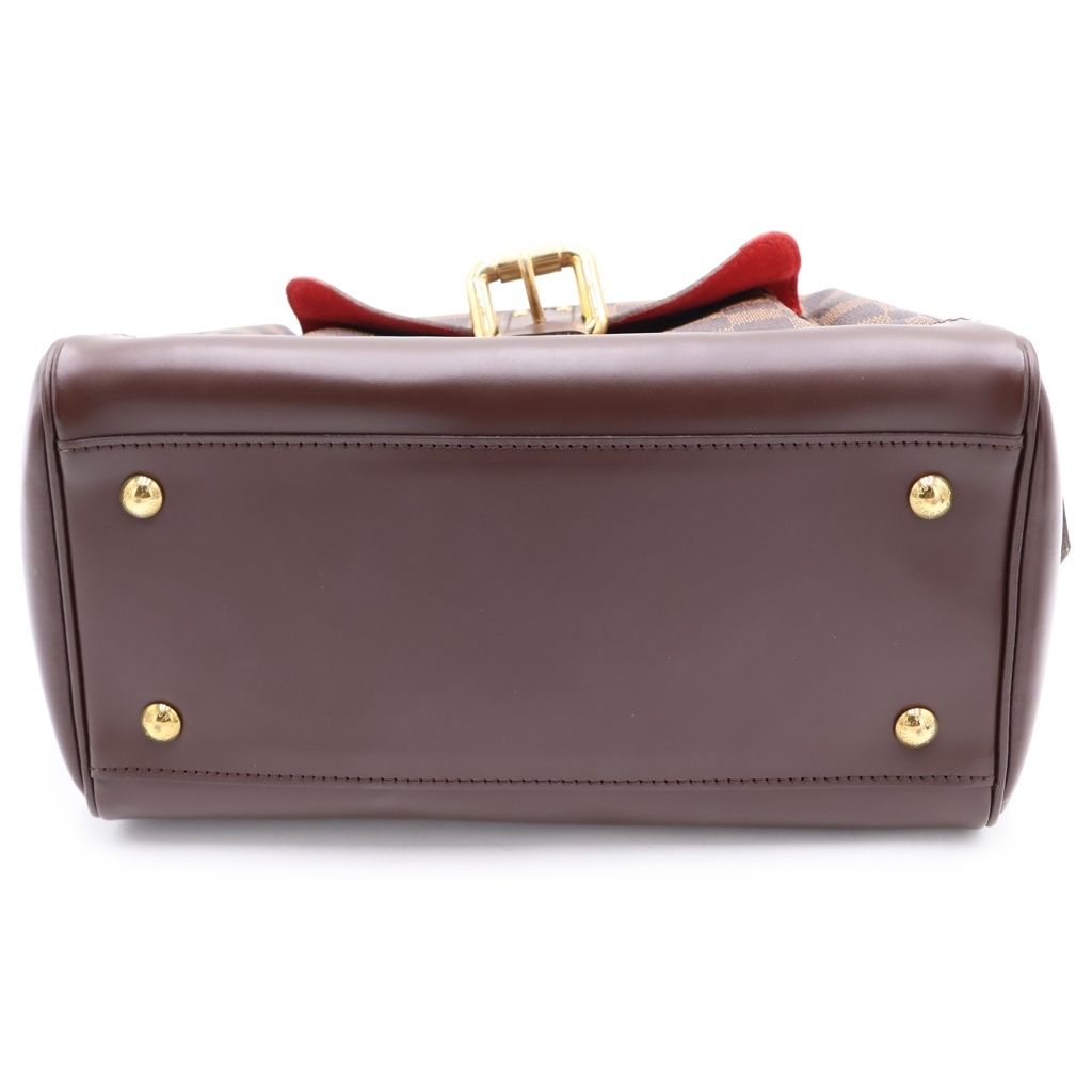 Louis Vuitton Damier Knightsbridge Handbag Tee Canvas Leather Brown — view 4