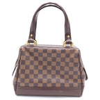Louis Vuitton Damier Knightsbridge Handbag Tee Canvas Leather Brown — view 2