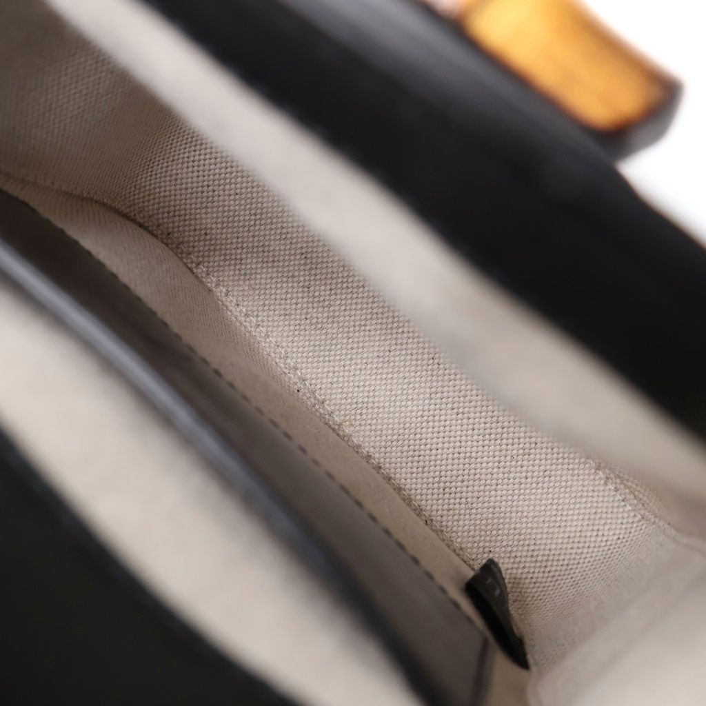 Gucci Shoulder Bag Minihandbag Black Leather Gold — view 7