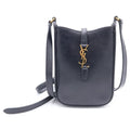 Saint Laurent Paris Mini Tee Shoulder Bag Fo Black Leather Gold