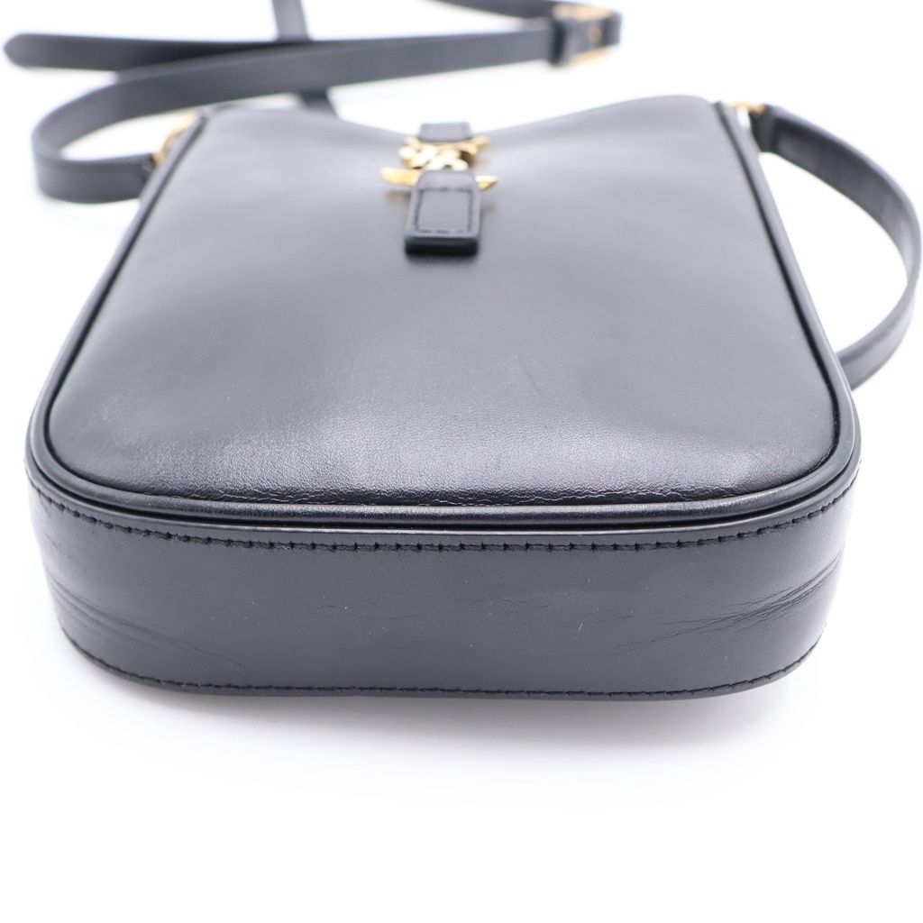 Saint Laurent Paris Mini Tee Shoulder Bag Fo Black Leather Gold — view 4