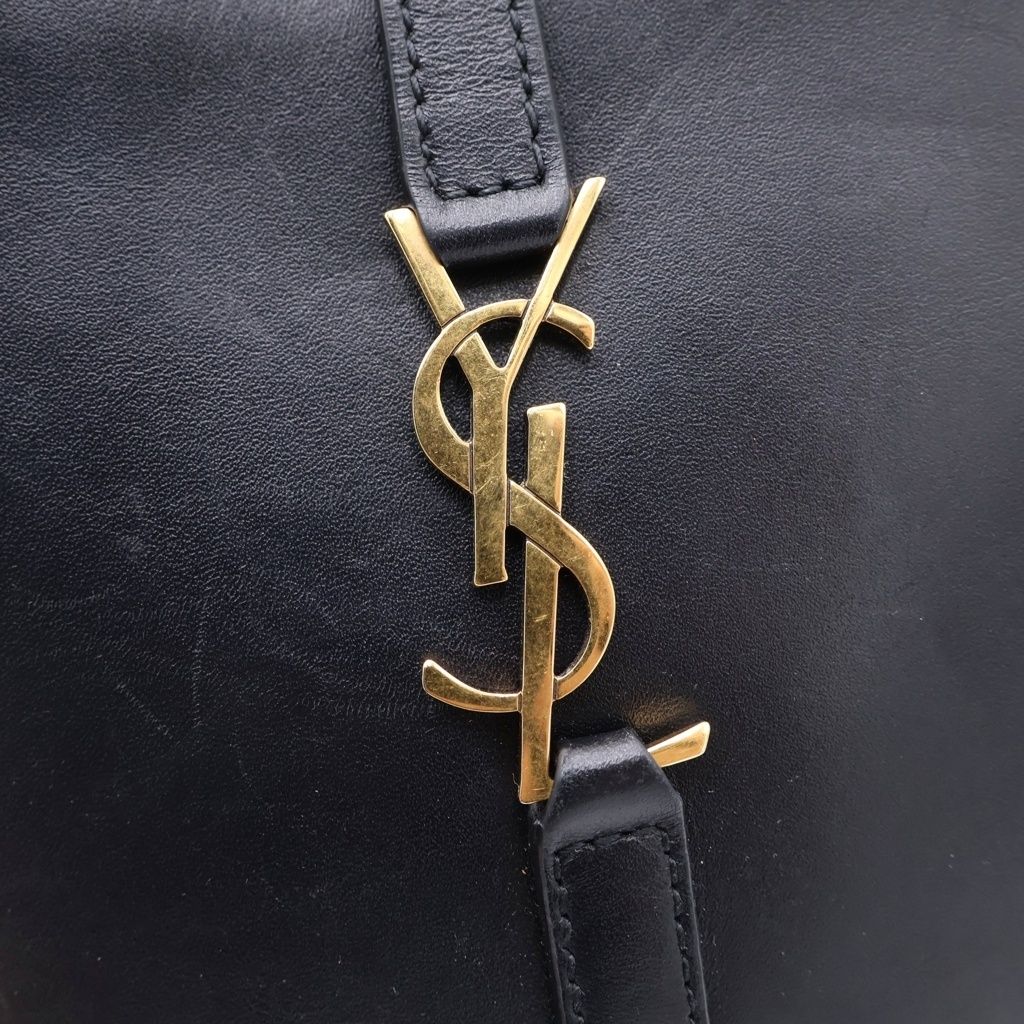 Saint Laurent Paris Mini Tee Shoulder Bag Fo Black Leather Gold — view 6