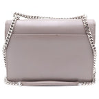 Saint Laurent Paris Chain Shoulder Bag Gray Ju Leather Silver — view 2