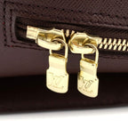 Louis Vuitton Damier Triana Handbag Brown Leather Gold — view 7