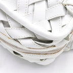 Loewe Amazona 28 Boston Bag White Leather Silver — view 7