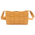 Bottega Veneta Cassette Bag Shoulder Bag Mustard Leather Gold