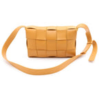 Bottega Veneta Cassette Bag Shoulder Bag Mustard Leather Gold — view 2