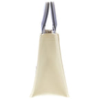 Dior Book Tote 2-Way Shoulder Bag White Lightblue Leather Canvas — view 3