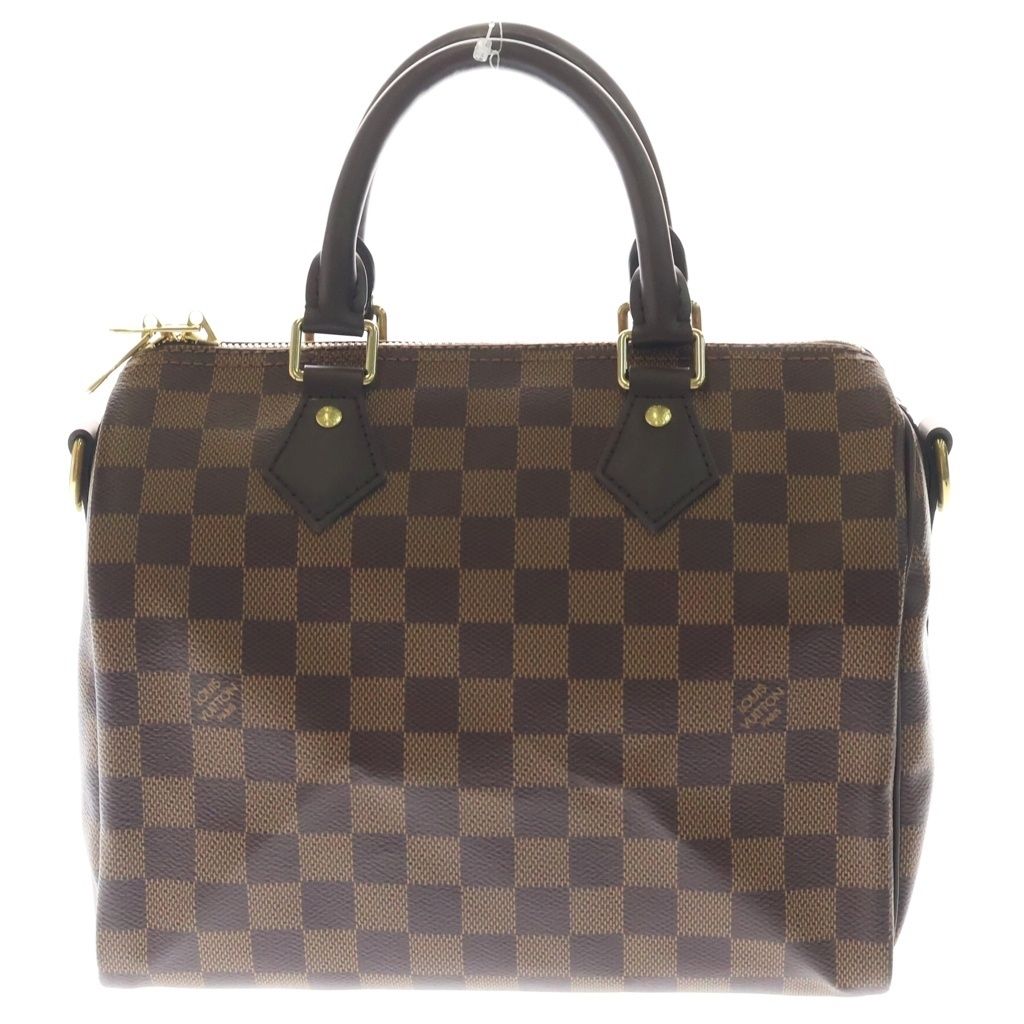 Louis Vuitton Speedy Bandouliere 25 Damier Handback 2-Way Shoulder Back Leather