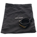 Saint Laurent Paris Bucket 2-Way Shoulder Bag Black Leather Gold — view 8