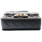Dior Joli Chain Shoulder Bag Black Leather Gold — view 4