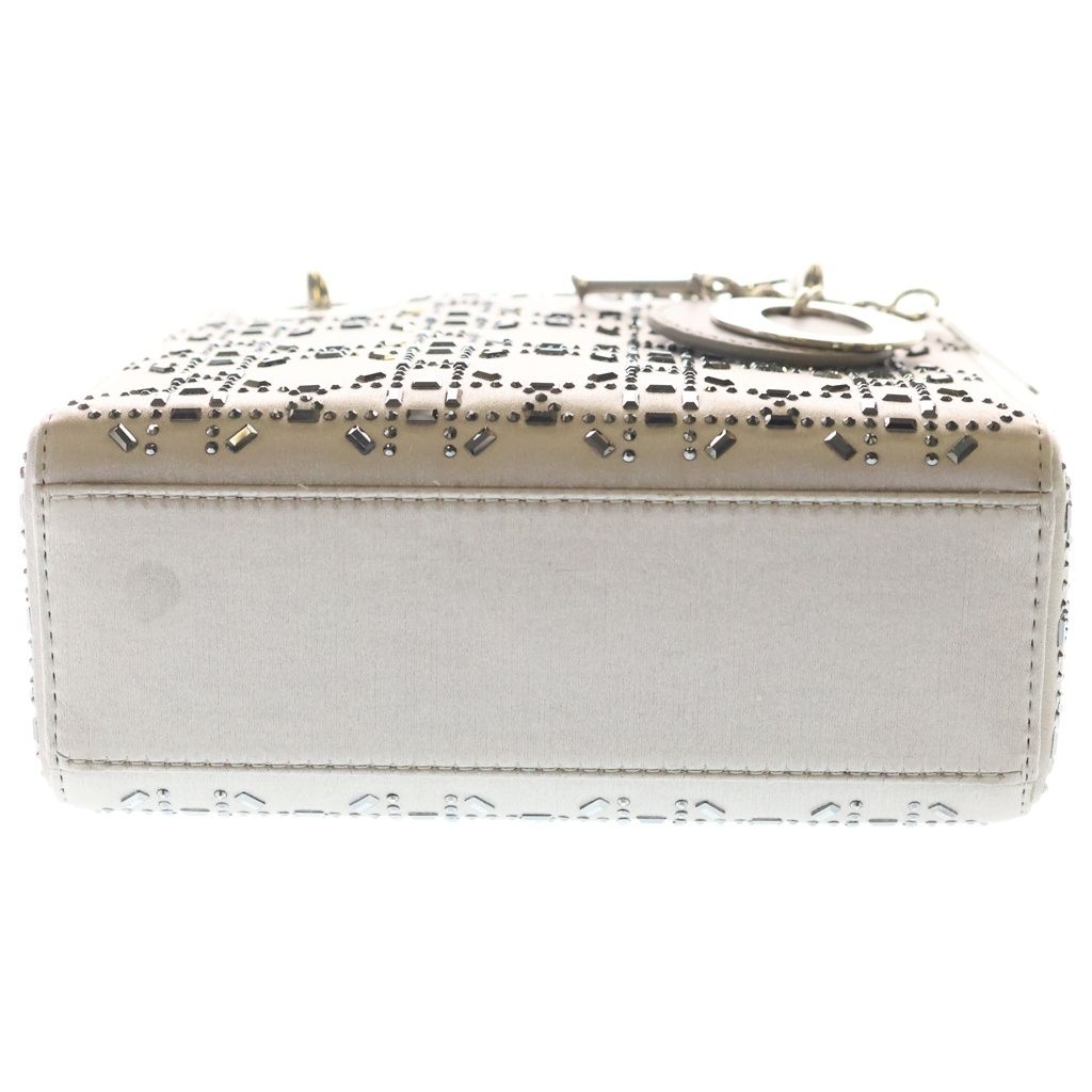 Dior Didi Rhinestone 2-Way Shoulder Bag Gray Silver — view 4