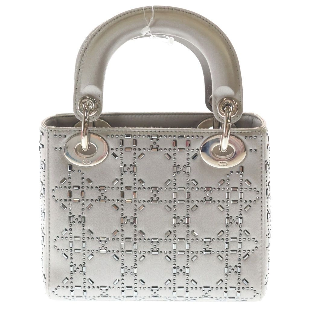 Dior Didi Rhinestone 2-Way Shoulder Bag Gray Silver — view 2