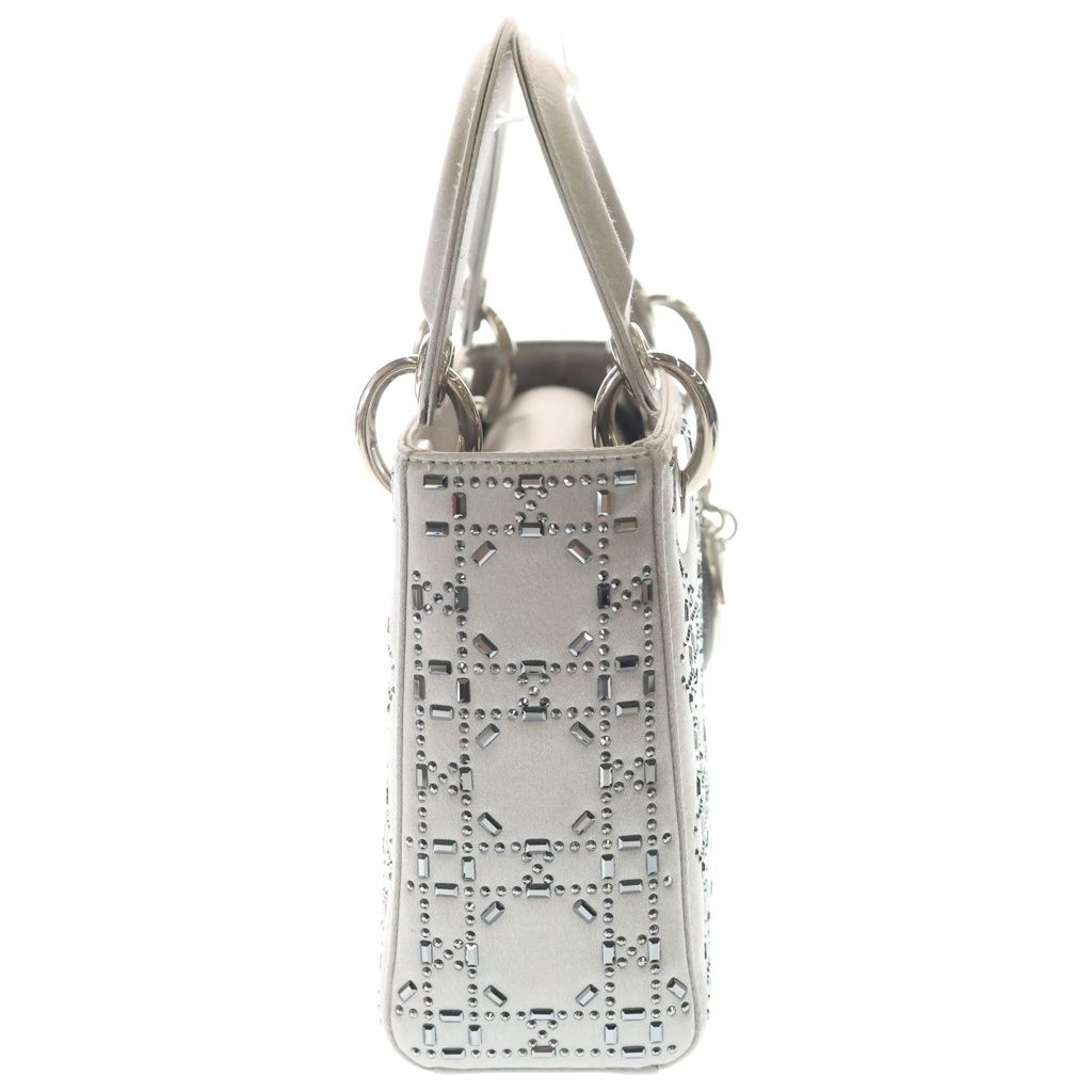 Dior Didi Rhinestone 2-Way Shoulder Bag Gray Silver — view 3