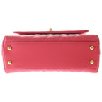 Chanel Herehandle 2-Way Mini Shoulder Bag Pink Caviar Leather Gold — view 4