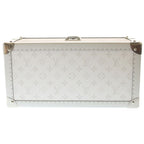 Louis Vuitton Mont Taiga Watch Shaw Trunk White Leather Silver — view 4