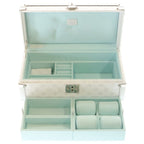 Louis Vuitton Mont Taiga Watch Shaw Trunk White Leather Silver — view 7
