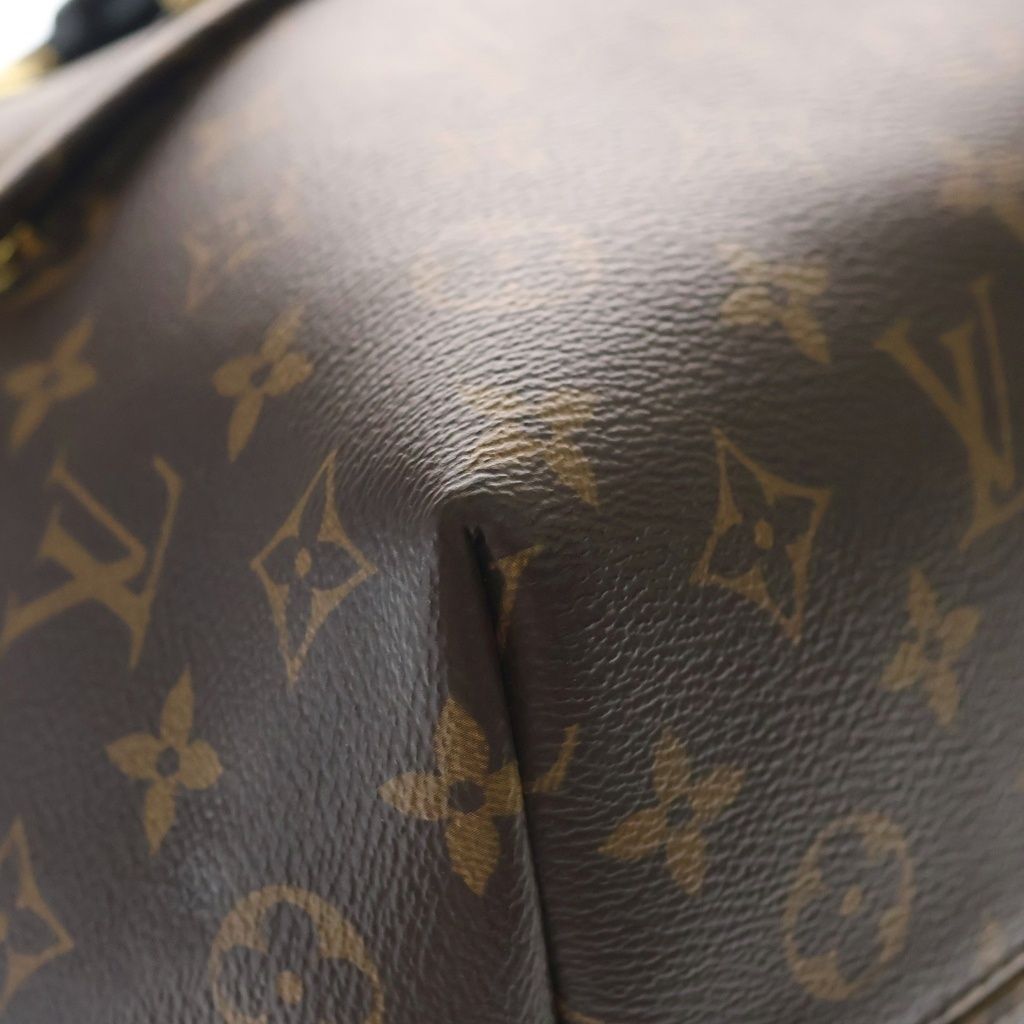Louis Vuitton Montsouris NM PM Backpack Monogram Black Brown Bordeaux Leather — view 5