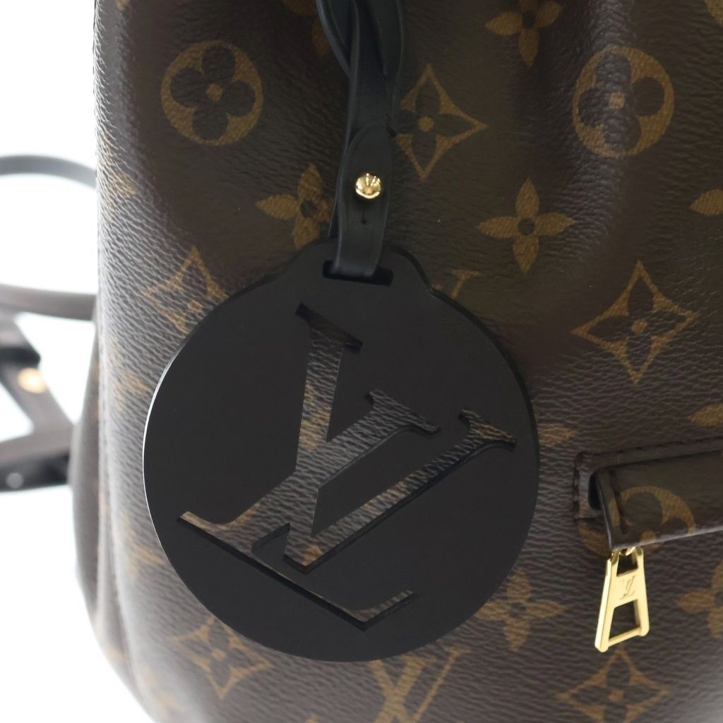 Louis Vuitton Montsouris NM PM Backpack Monogram Black Brown Bordeaux Leather — view 6