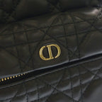 Dior Cannage Backpack Black Leather Gold — view 7