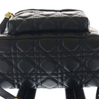 Dior Cannage Backpack Black Leather Gold — view 4
