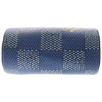 Louis Vuitton Damier Soft Shaw PM Handbag Blue Leather Silver — view 4