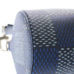 Louis Vuitton Damier Soft Shaw PM Handbag Blue Leather Silver — view 5