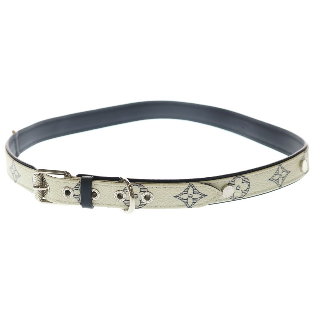 Louis Vuitton Monogram Savannah Bracelet Heart capmanbrazza Leather Belt White