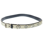 Louis Vuitton Monogram Savannah Bracelet Heart capmanbrazza Leather Belt White