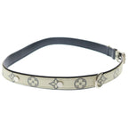 Louis Vuitton Monogram Savannah Bracelet Heart capmanbrazza Leather Belt White — view 3