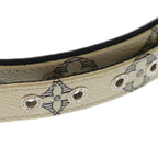 Louis Vuitton Monogram Savannah Bracelet Heart capmanbrazza Leather Belt White — view 6
