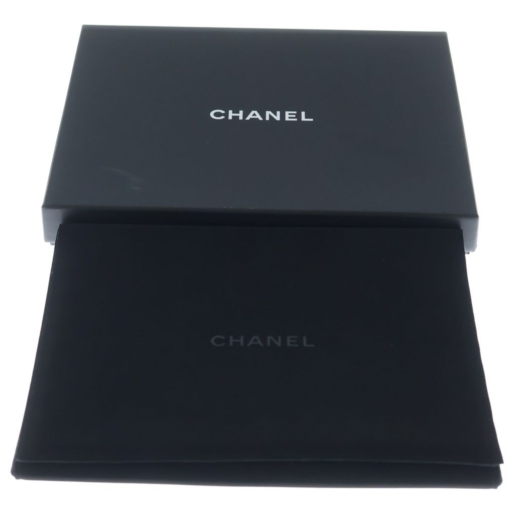 Chanel CC Logo Double Strand Fakepearl Long Necklace White Gold — view 6