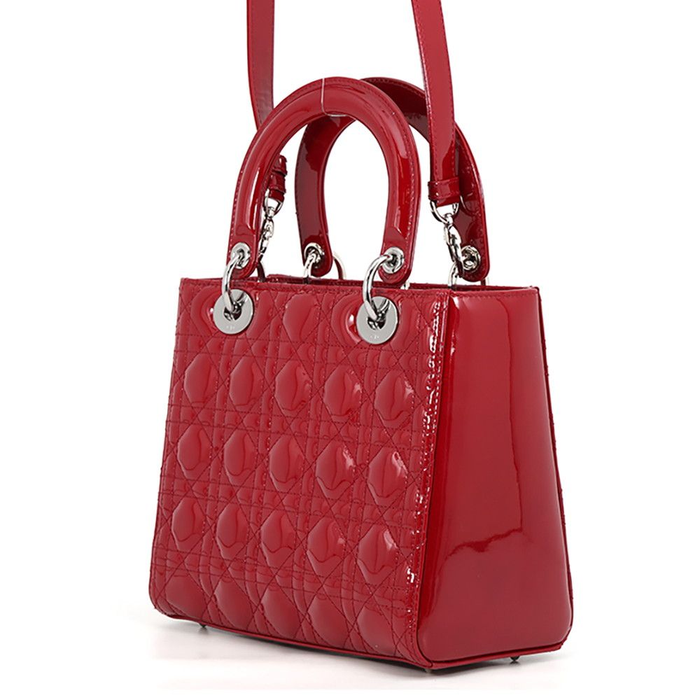 Dior Handbag Lady Cannage Patent 2-Way — view 2