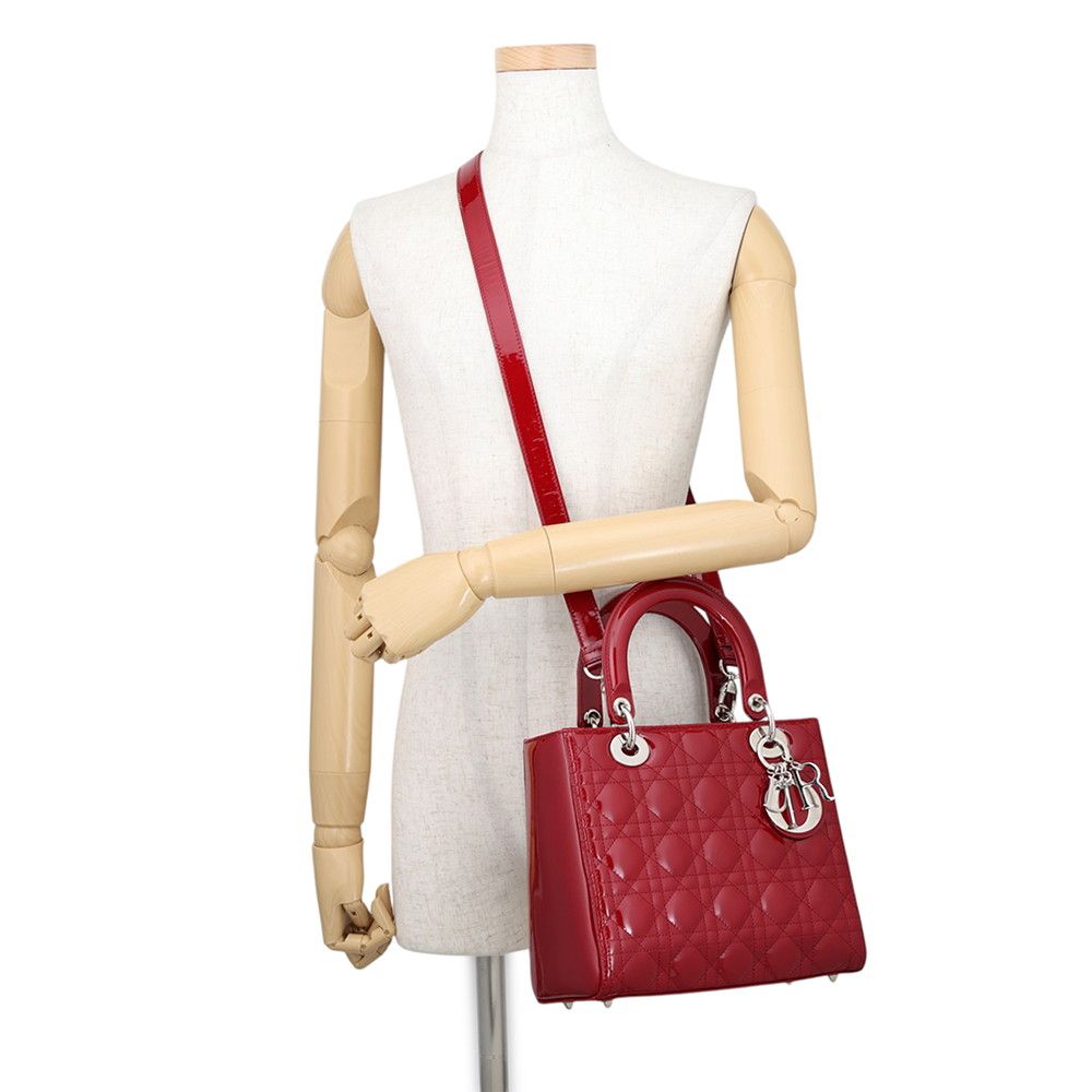 Dior Handbag Lady Cannage Patent 2-Way — view 5
