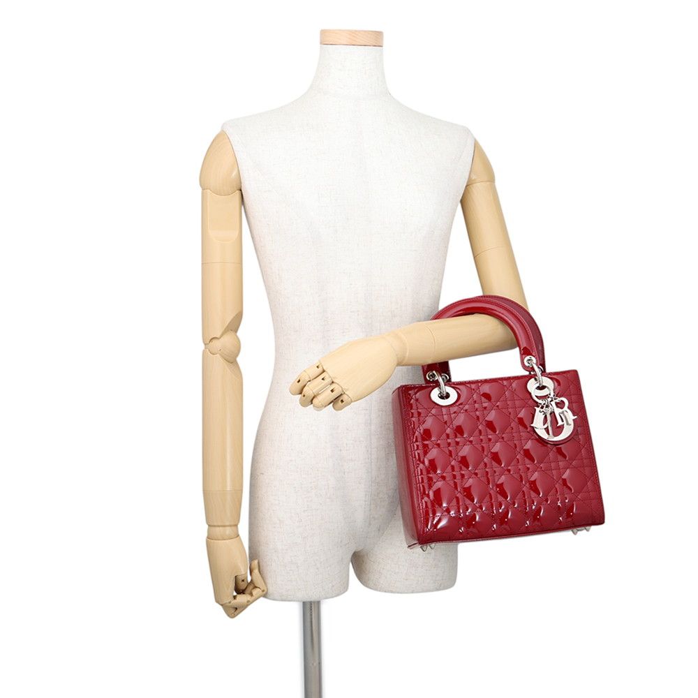 Dior Handbag Lady Cannage Patent 2-Way — view 4